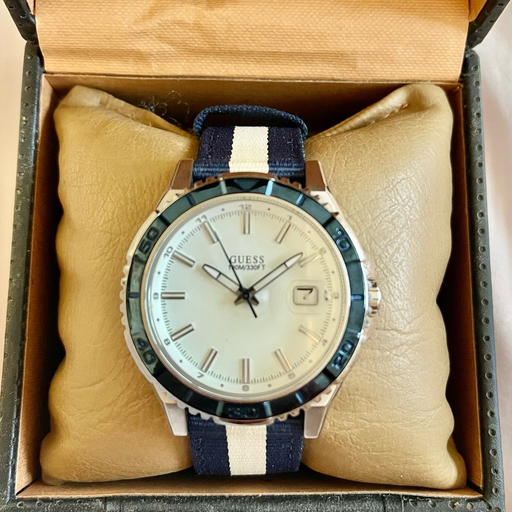 Woman Guess Watch - Blue and White